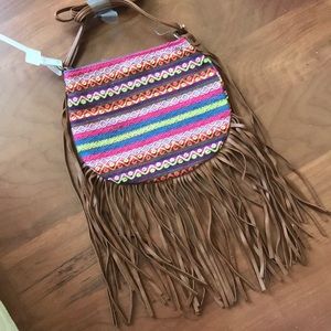 🍩 3/$25 Colorful fringe crossbody purse